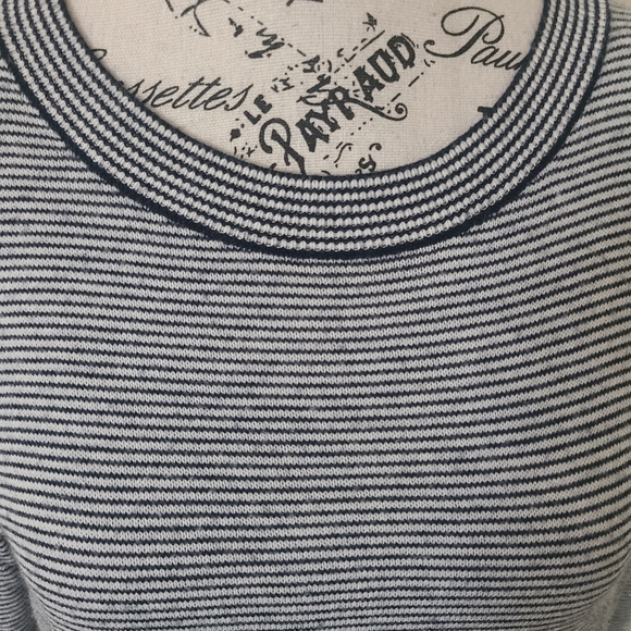 LOFT Sweater Breton Blue & White Size M Womens - Picture 2 of 8